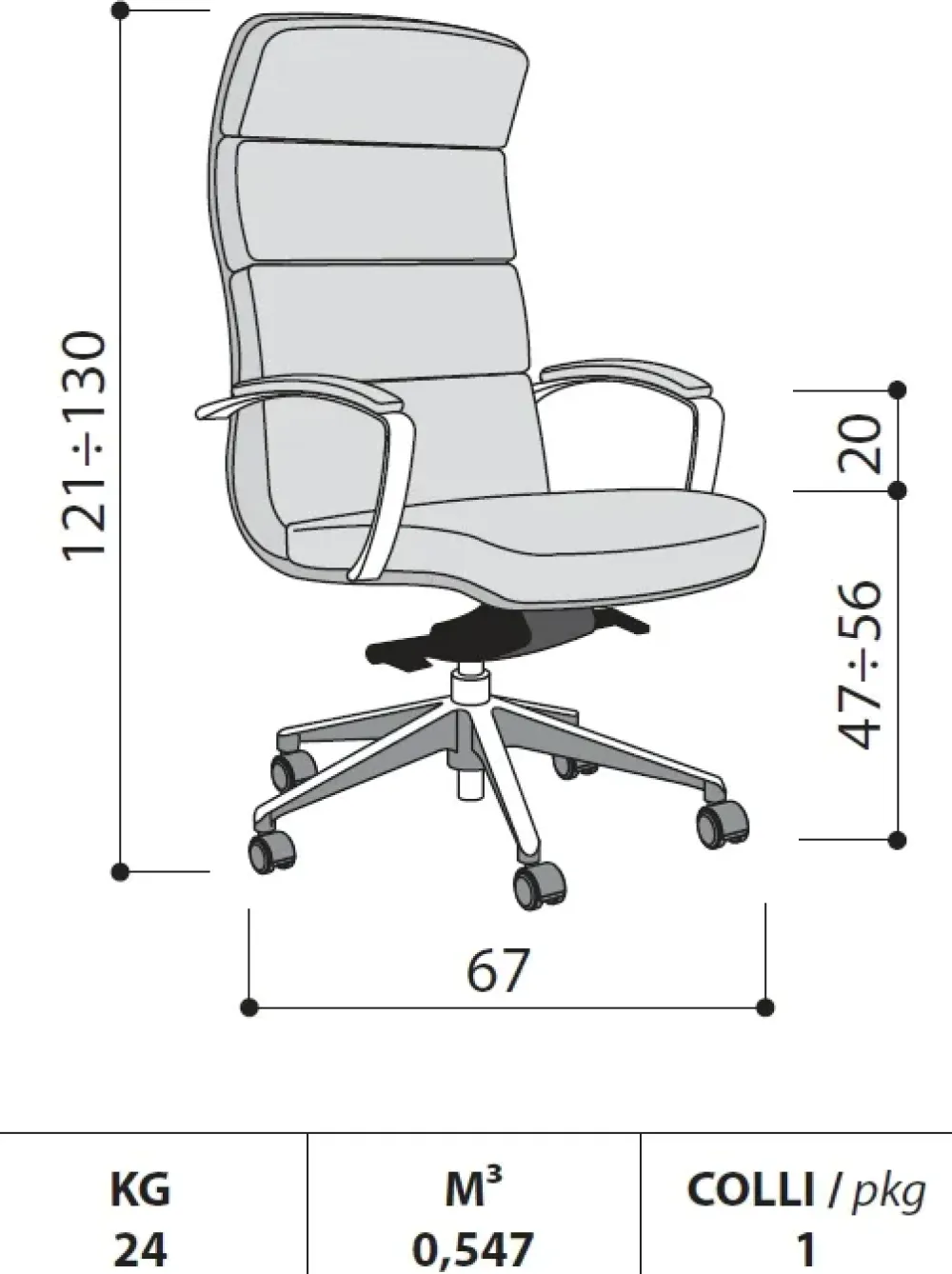Sedia Scena per ufficio realizzata in pelle scontata del 30%^Las Mobili Best