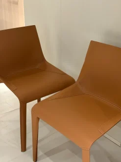 Sedia Seattle da cucina realizzata in cuoio scontata del 43% Sedie