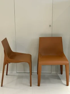 Sedia Seattle da cucina realizzata in cuoio scontata del 43% Sedie