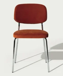 Md work Sedia Sedia in metallo con seduta e schienale imbottiti  da cucina realizzata in metallo scontata del 40%- Sedie