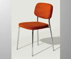 Md work Sedia Sedia in metallo con seduta e schienale imbottiti  da cucina realizzata in metallo scontata del 40%- Sedie