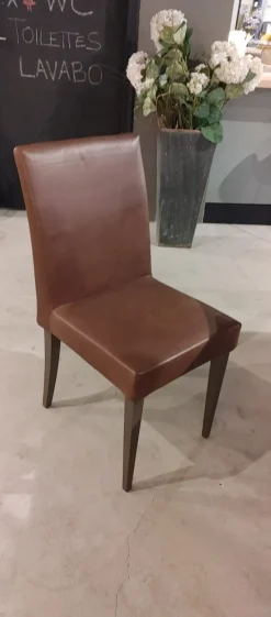 Sedia Sedia in pelle invecchiata sed a prezzo ribassato^Artigianale New