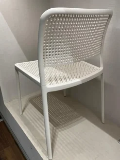 Kartell Sedia senza braccioli Audrey  bianca a prezzo Outlet- Sedie