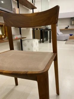 Sedia senza braccioli Mia leather a prezzo scontato^Riva 1920 Discount