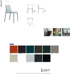 Desalto Sedia senza braccioli Sedieriga di a prezzo scontato- Sedie