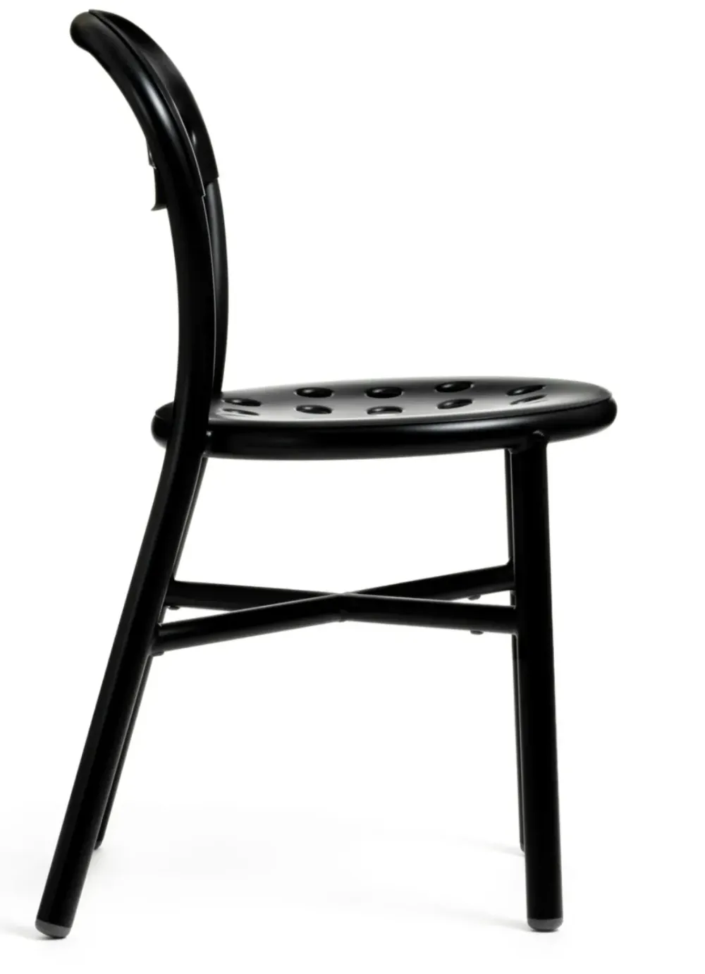 Best Sedia senza braccioli Sedia pipe nero lucido magios di a prezzo scontato Sedie