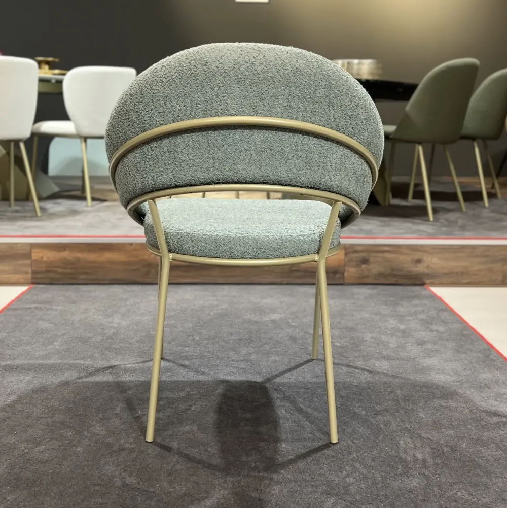 Zamagna Sedia Viola da soggiorno realizzata in tessuto scontata del 75%- Sedie