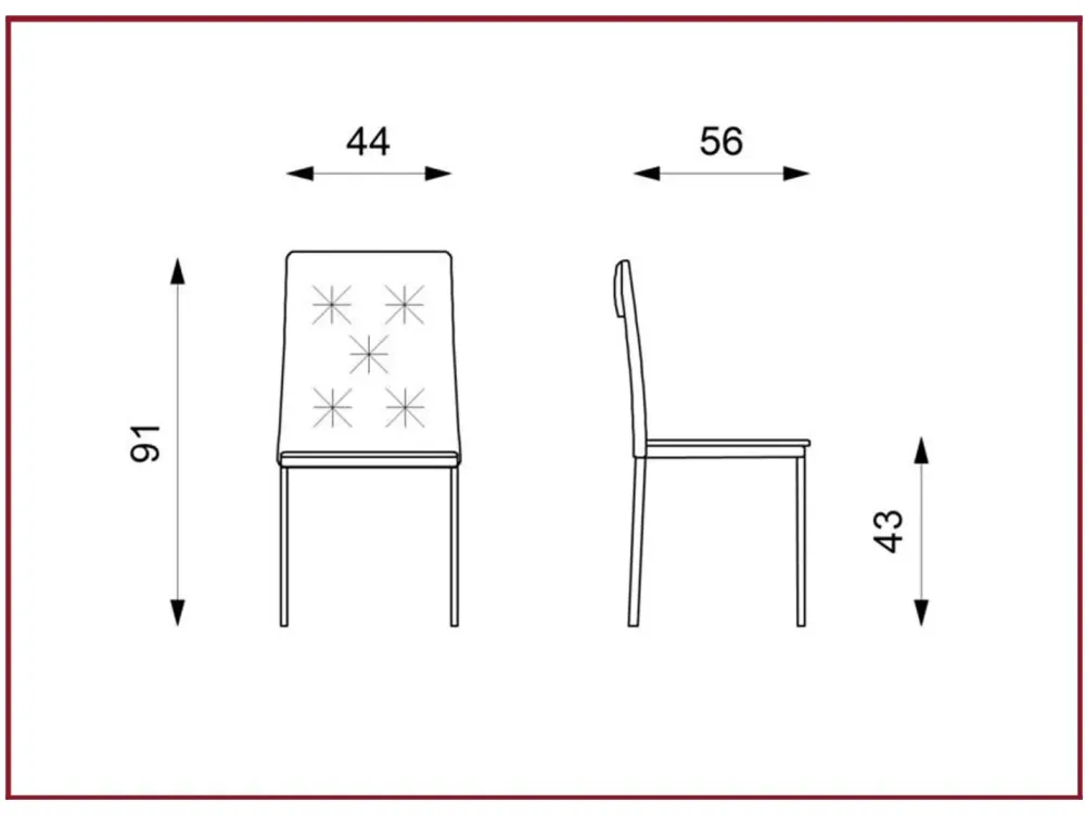 Stones Sedia Wanda di in OFFERTA OUTLET -50%- Sedie