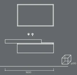 Cerasa Segno 4 : mobile bagno sospeso A PREZZI OUTLET- Mobili Bagno Sospeso