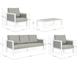 Clearance Set da giardino completo Otavio a prezzi convenienti Set Da Giardino