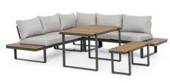 Bizzotto Set da giardino Set angolare sven a marchio a prezzo scontato- Set Da Giardino