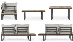 Bizzotto Set da giardino Set angolare sven a marchio a prezzo scontato- Set Da Giardino