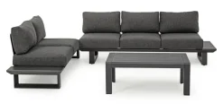 Bizzotto Set per l'esterno completo Salotto angolare konnor a prezzi outlet- Set Da Giardino