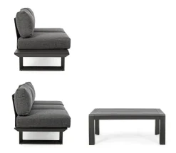 Bizzotto Set per l'esterno completo Salotto angolare konnor a prezzi outlet- Set Da Giardino