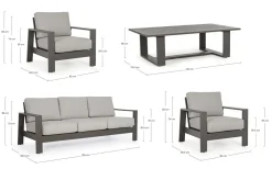 Bizzotto Set per l'esterno modello Baltic SCONTATO- Set Da Giardino