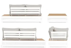 Bizzotto Set per l'esterno Salotto angolare osten a marchio a prezzo scontato- Set Da Giardino