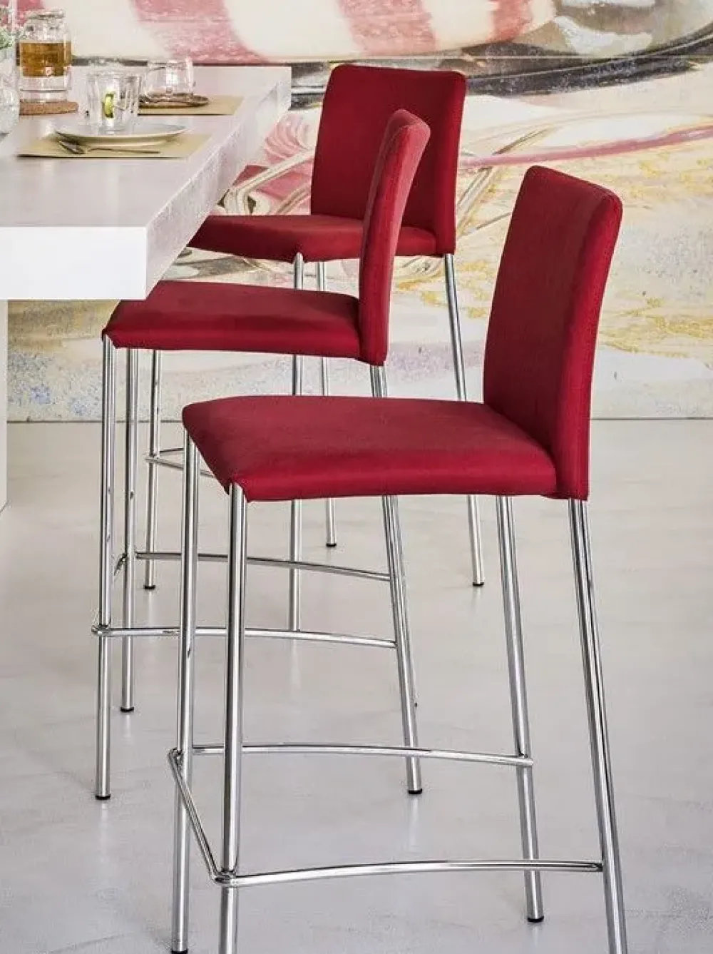 Sgabello con 4 gambe Silvy * a prezzi outlet Sgabelli