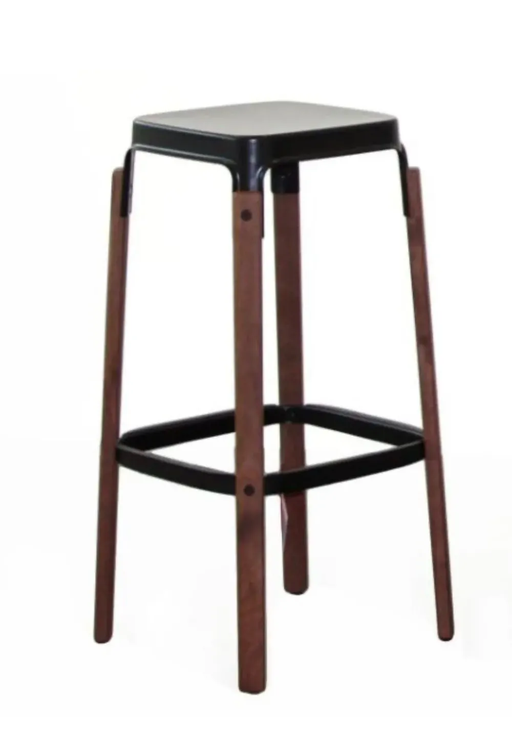 Magis Sgabello da soggiorno Sgabello steelwood h.78 a prezzo Outlet- Sgabelli