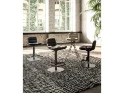 Sgabello Morgan con base centrale scontati^Ozzio Discount