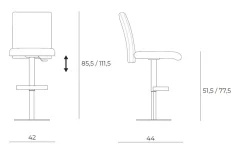 Best Sgabello regolabile in altezza Tokyo a prezzo ribassato Sgabelli