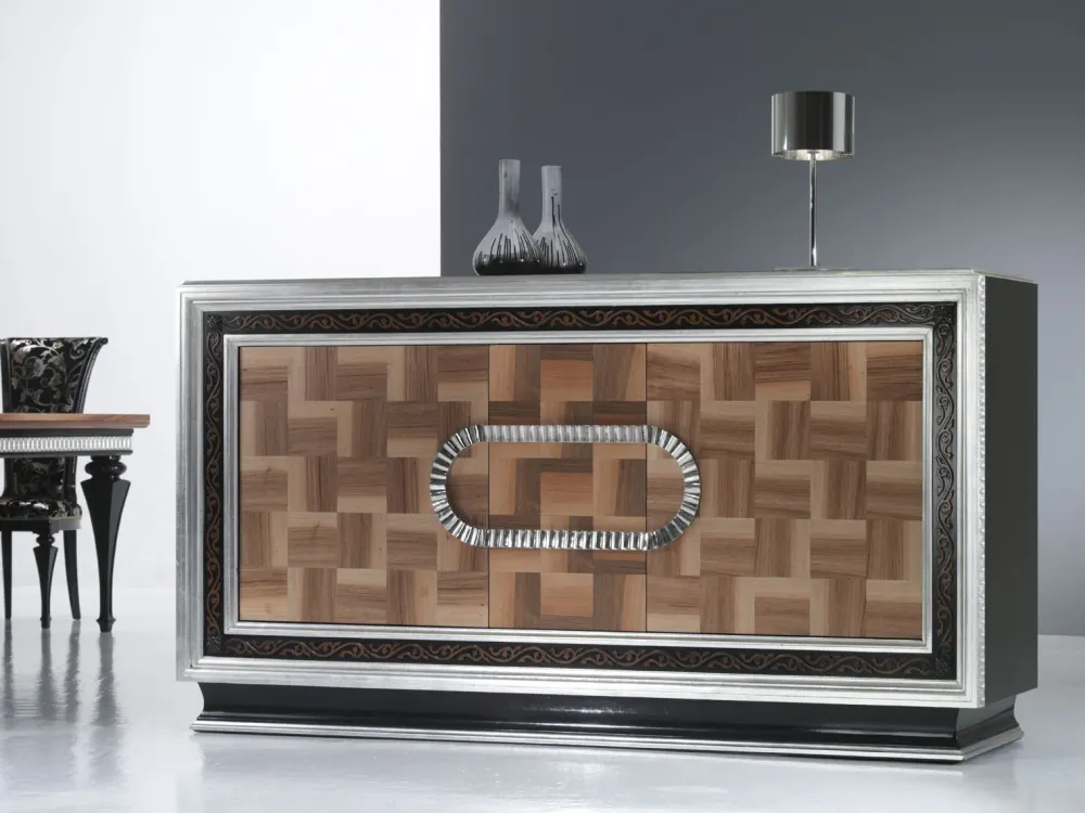 Bamar Soggiorno Marostica con motivi a scacchi scontato del -30 %- Madie