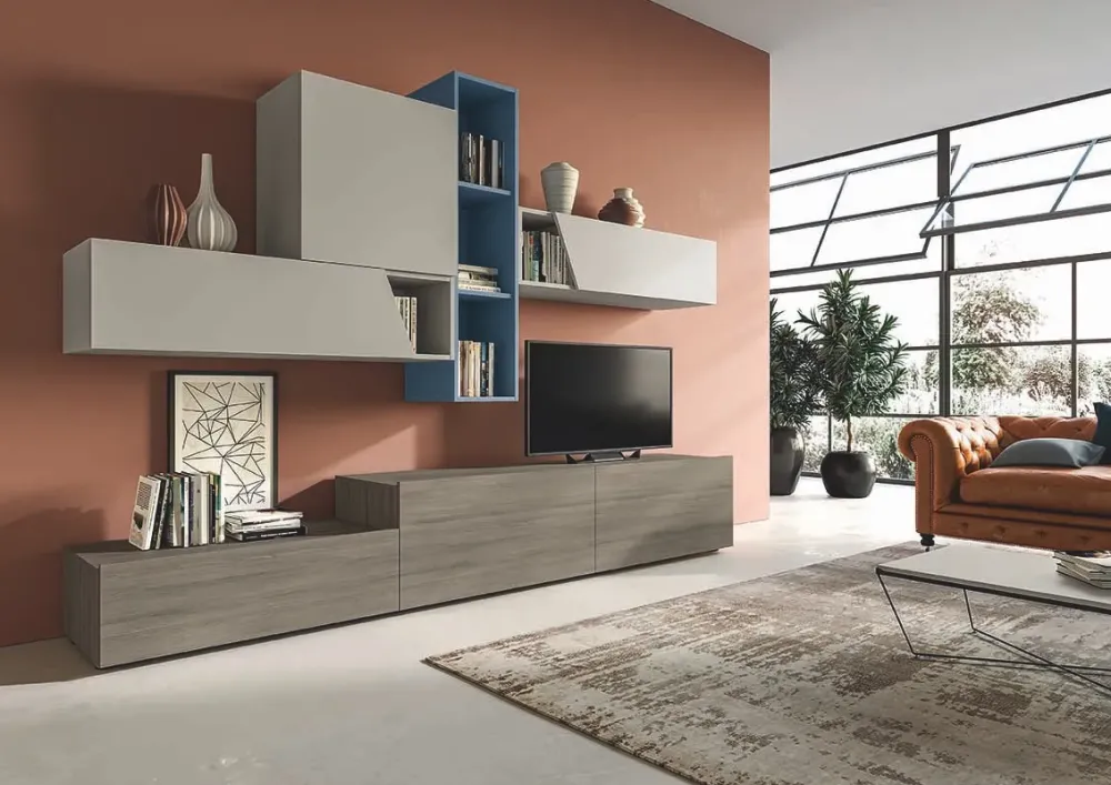 Soggiorno completo 311 di in laminato materico a prezzo Outlet^Santalucia Discount