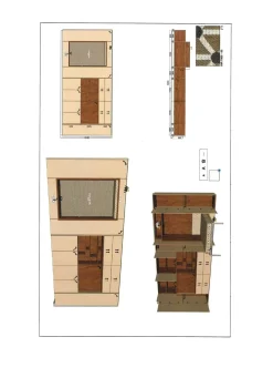 Discount Soggiorno completo Alcova con letto di in melamminico in Offerta Outlet Soggiorni Completi