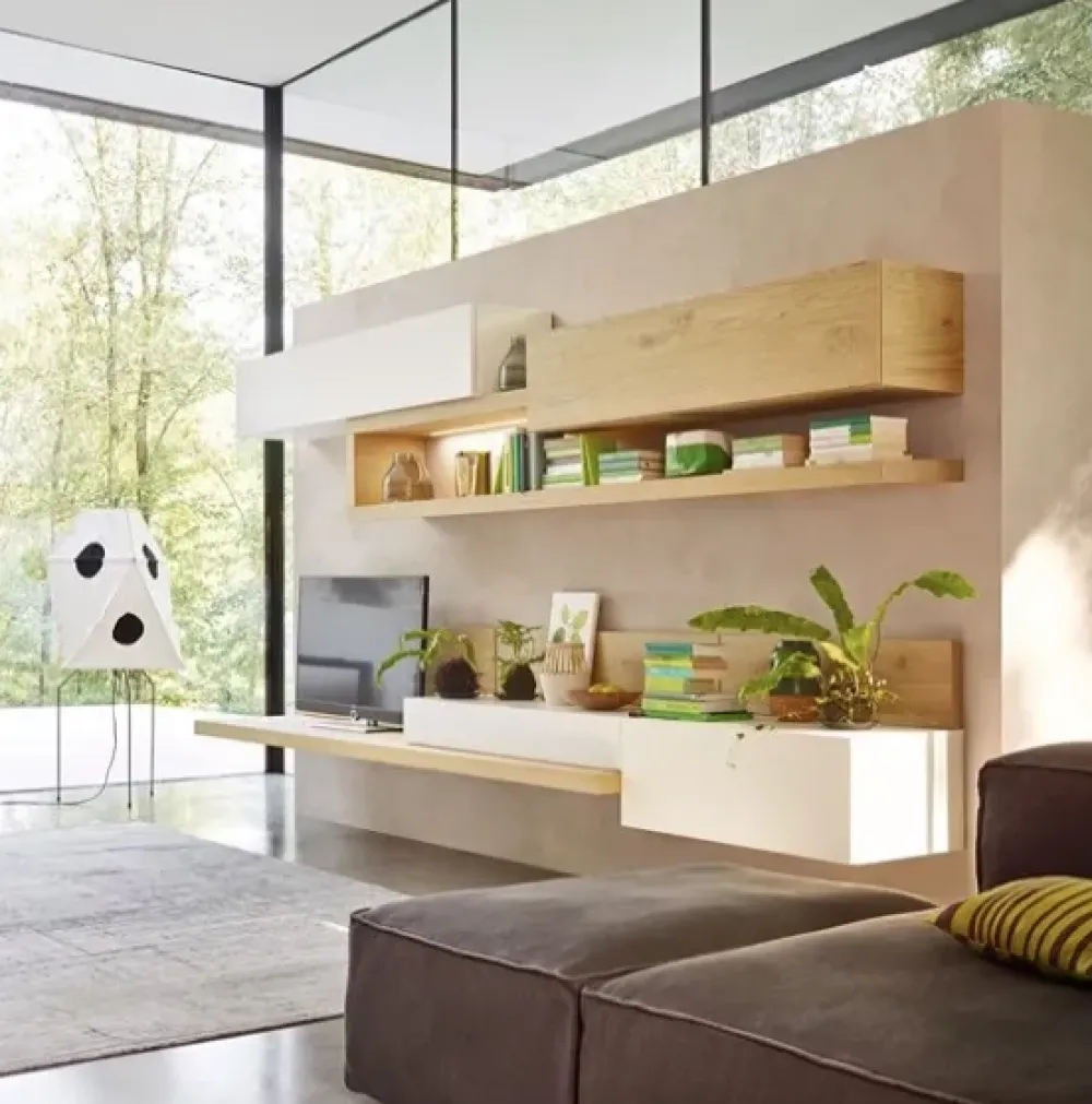 Sangiacomo Soggiorno completo Composizione 26 di in legno a prezzo scontato- Soggiorni Completi