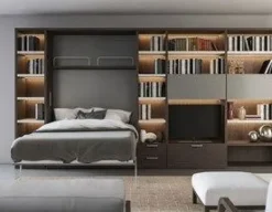 Artigianale Soggiorno completo Desirè di in laminato materico in Offerta Outlet- Soggiorni Completi