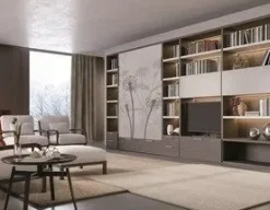 Artigianale Soggiorno completo Desirè di in laminato materico in Offerta Outlet- Soggiorni Completi