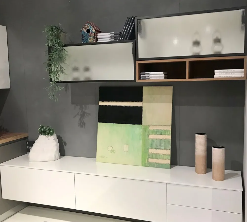 Soggiorno completo Evolution di in stile moderno a prezzi outlet Soggiorni Completi