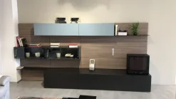 Sangiacomo Soggiorno completo Lampo di in laccato lucido in Offerta Outlet- Soggiorni Completi