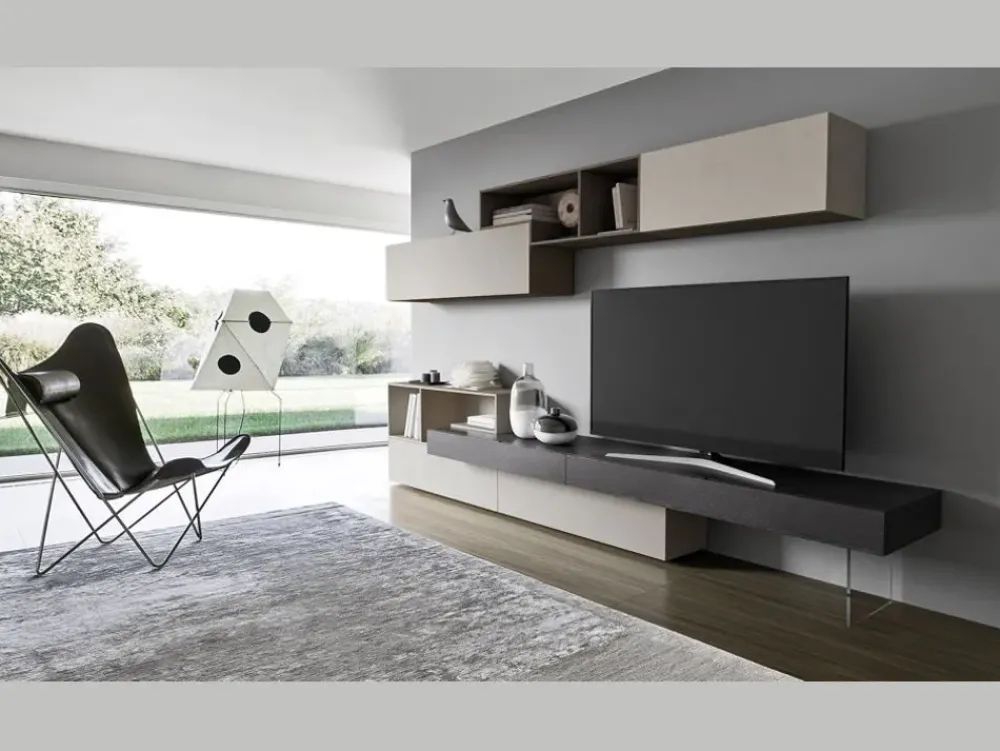 Sangiacomo Soggiorno completo Lampo di in stile moderno in offerta- Soggiorni Completi