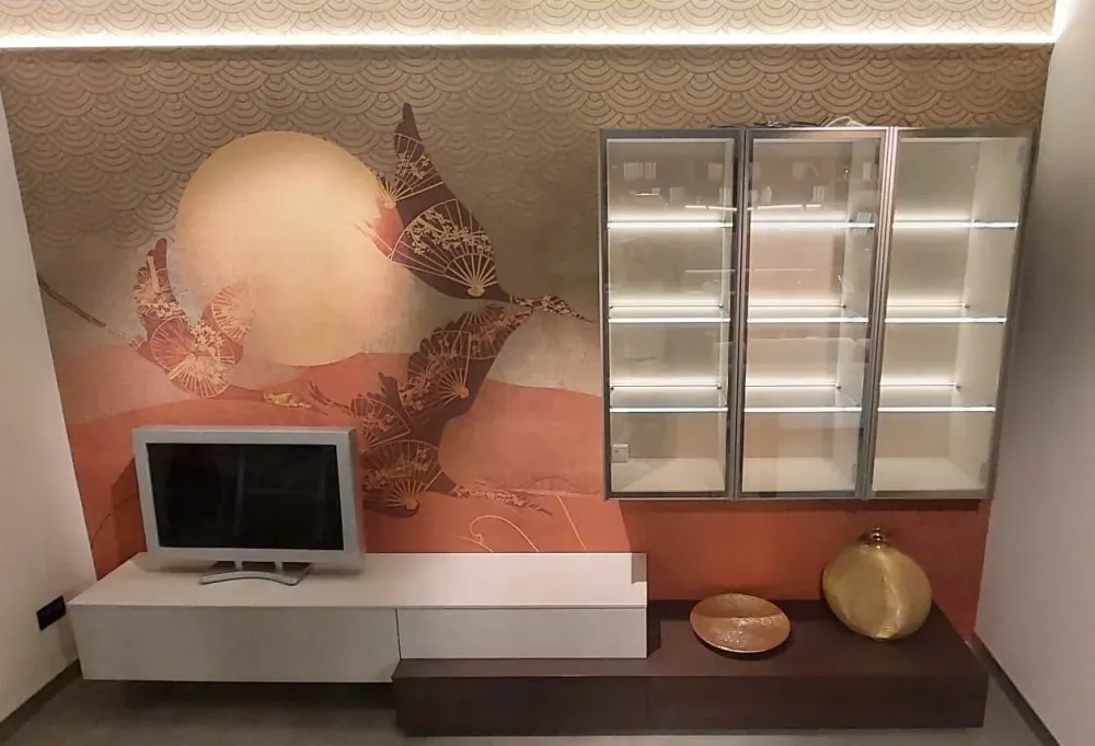 Discount Soggiorno completo Luxury di in laminato opaco in Offerta Outlet Soggiorni Completi