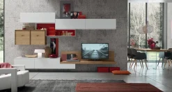 Soggiorno completo Maronese in legno a prezzo Outlet Soggiorni Completi