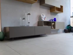 Soggiorno completo modello Parete attrezzata lampo di a prezzo Outlet Soggiorni Completi