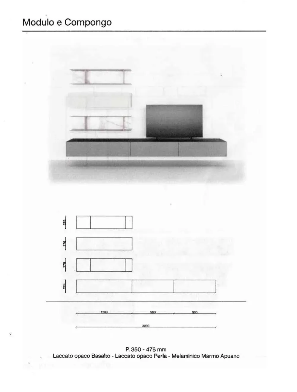 Discount Soggiorno completo modello day 04 di a prezzo scontato Soggiorni Completi