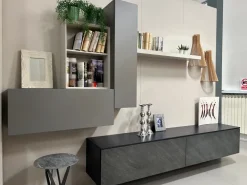 Pianca Soggiorno completo modello Spazio di in Offerta Outlet- Soggiorni Completi