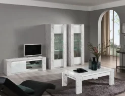 Soggiorno completo modello Soggiorno vittoria comp.02 di a prezzo Outlet^Artigianale New