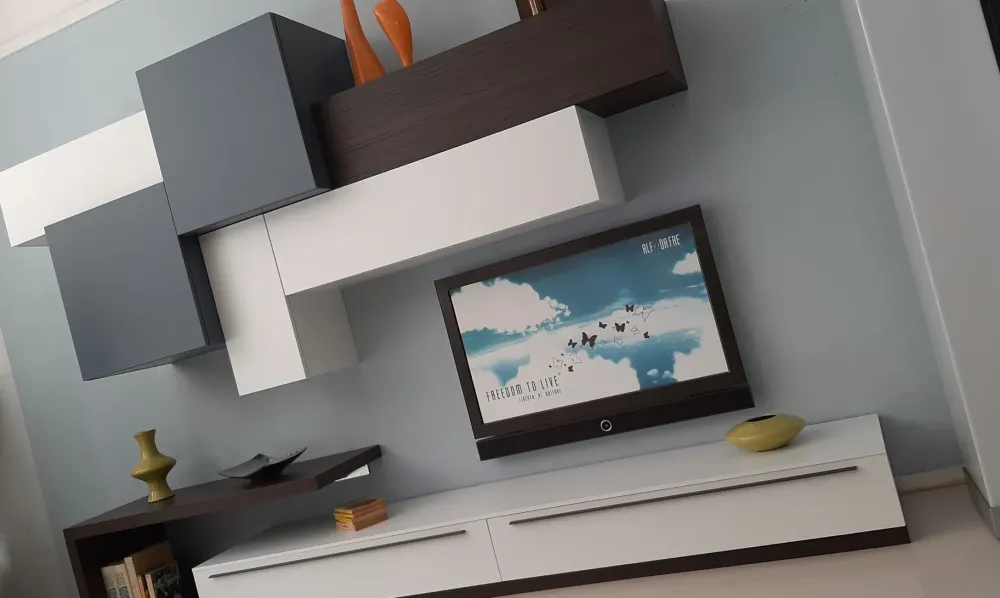 Outlet Soggiorno completo modello Homy in stile moderno di Santa lucia a PREZZI OUTLET Soggiorni Completi