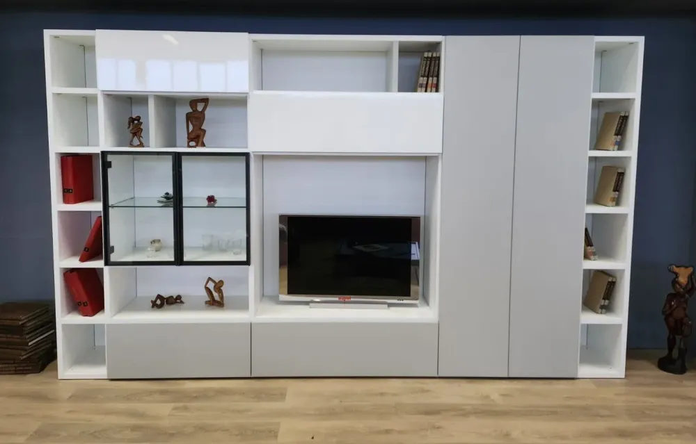 Soggiorno completo modello Kristal in stile moderno di a PREZZI OUTLET affrettati^Abitare Mobilstella Hot