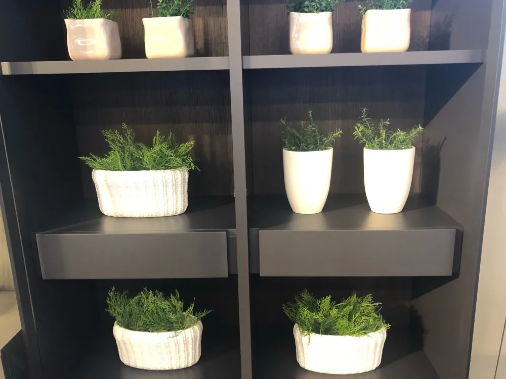 Sangiacomo Soggiorno completo Modo di in laccato opaco in Offerta Outlet- Soggiorni Completi