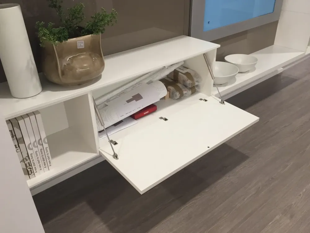 Soggiorno completo Motus living di in laminato opaco in Offerta Outlet^Scavolini