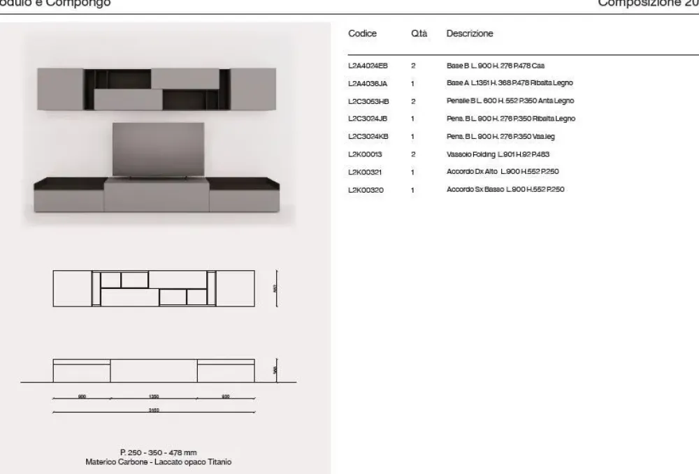 Outlet Soggiorno completo day 20 di in stile moderno a prezzi outlet Soggiorni Completi