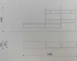 Soggiorno completo day 128 di in stile moderno a prezzi outlet^Orme Sale