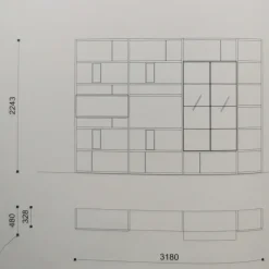 Soggiorno completo day 129 di in laminato materico a prezzo Outlet^Orme New