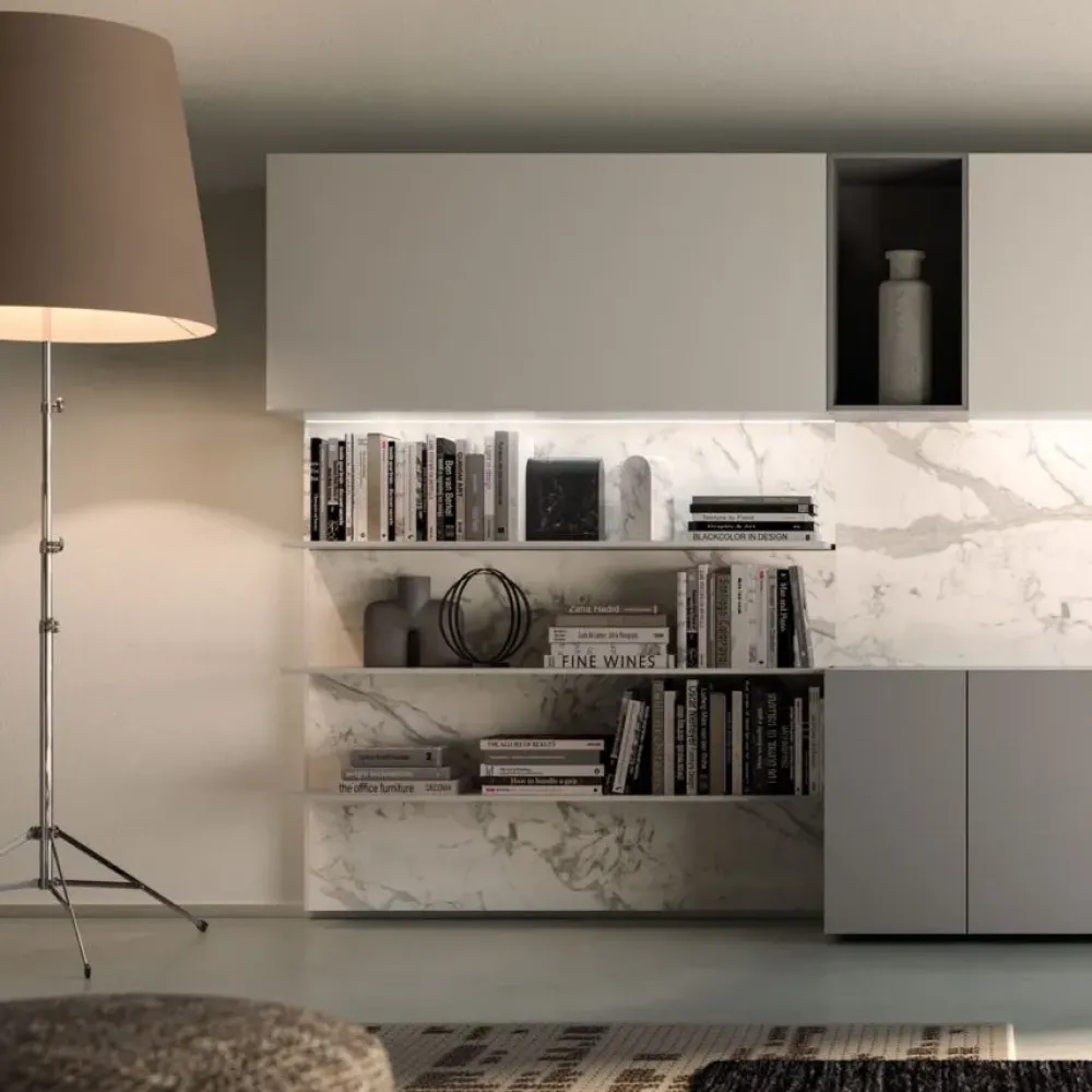 Outlet Soggiorno completo day 10 di in laminato materico a prezzo scontato Soggiorni Completi