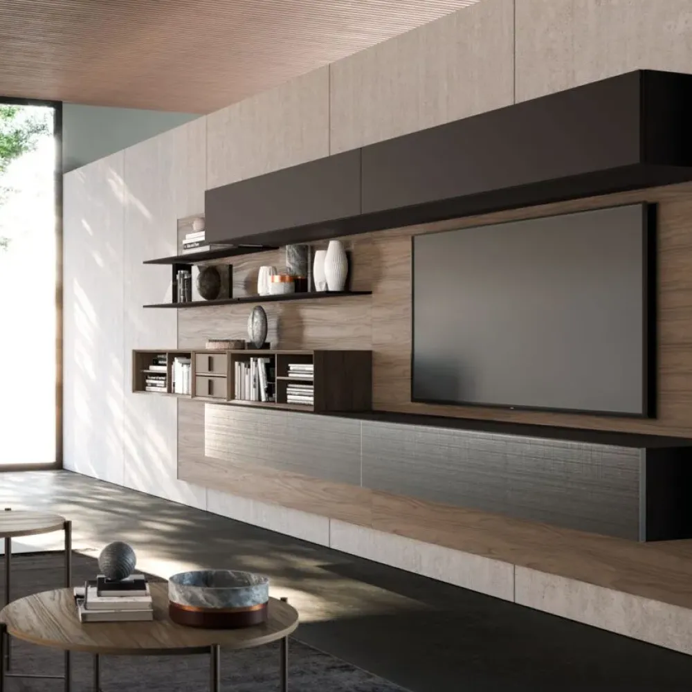 New Soggiorno completo day 22 di in laminato materico a prezzo scontato Soggiorni Completi