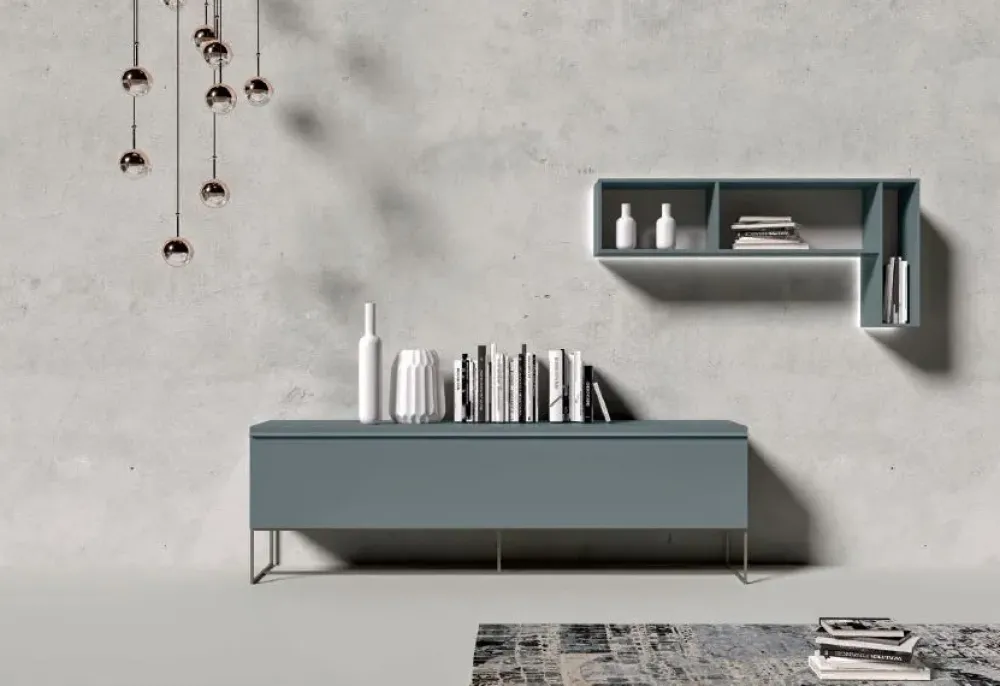 Orme Soggiorno completo day 139 di in laminato materico a prezzo scontato- Soggiorni Completi