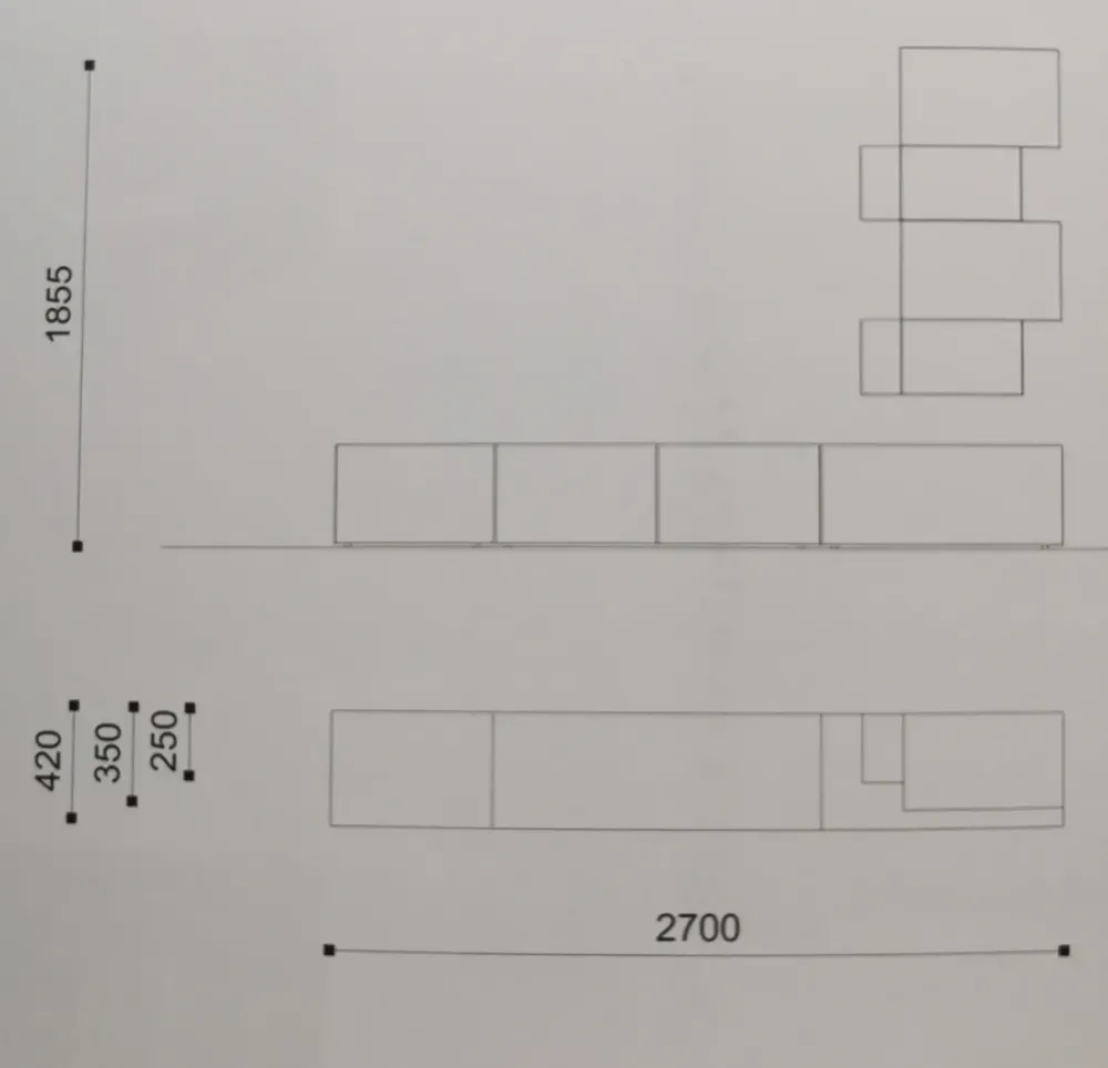 Clearance Soggiorno completo day 107 di in stile moderno a prezzi outlet Soggiorni Completi